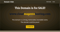Desktop Screenshot of cloudmagentohosting.com