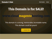 Tablet Screenshot of cloudmagentohosting.com